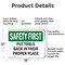 Signmission Safety Culture Sign, 18 in Width, Aluminum, Rectangle OS-2PACK-SF-A-1218-L-10848 - alternate 7
